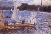 Max Slevogt The Alster at Hamburg oil